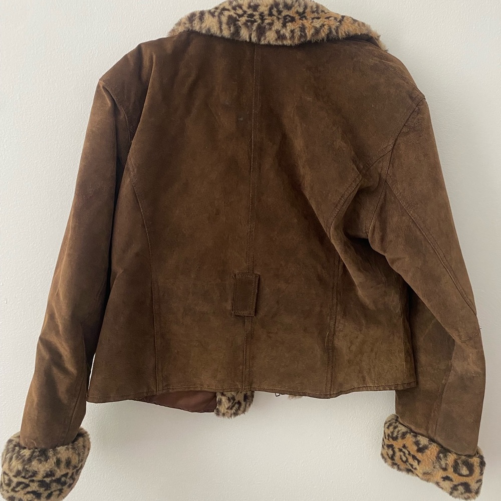 Vintage Leopard Moto Jacket - Picture 2 of 8